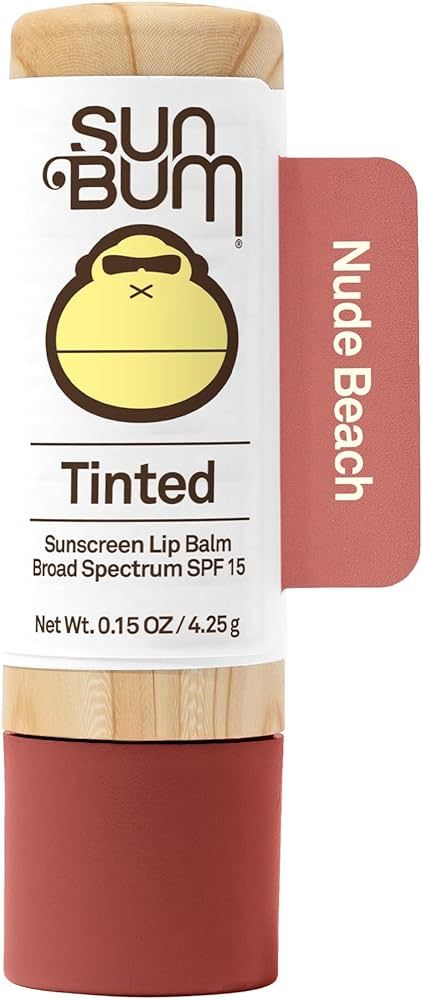 Sun Bum Tinted Lip Balm Nude Beach | SPF 15 | UVA / UVB Broad Spectrum Protection | Sensitive Ski... | Amazon (US)