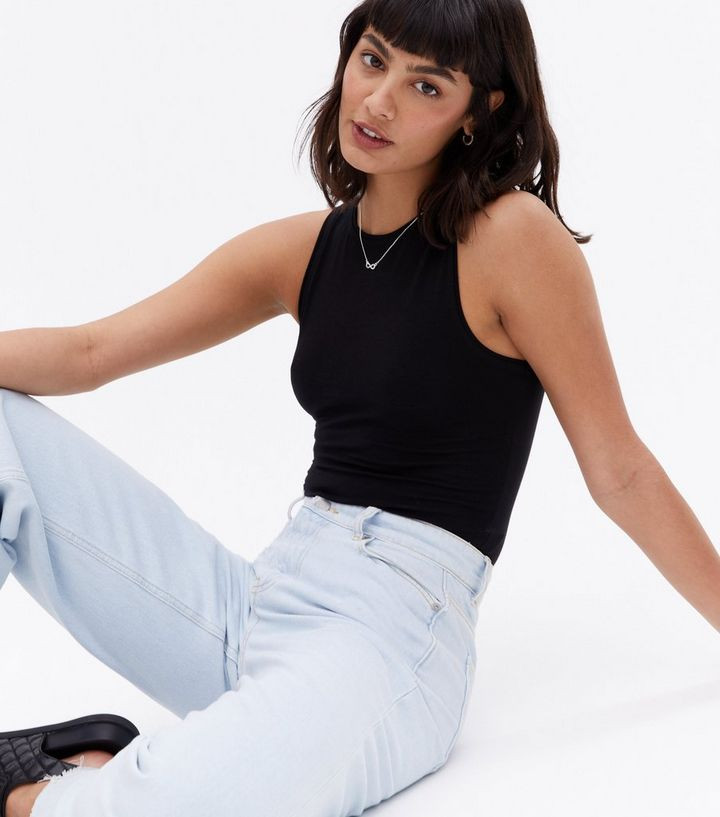 Black Sleeveless Vest Bodysuit
						
						Add to Saved Items
						Remove from Saved Items | New Look (UK)