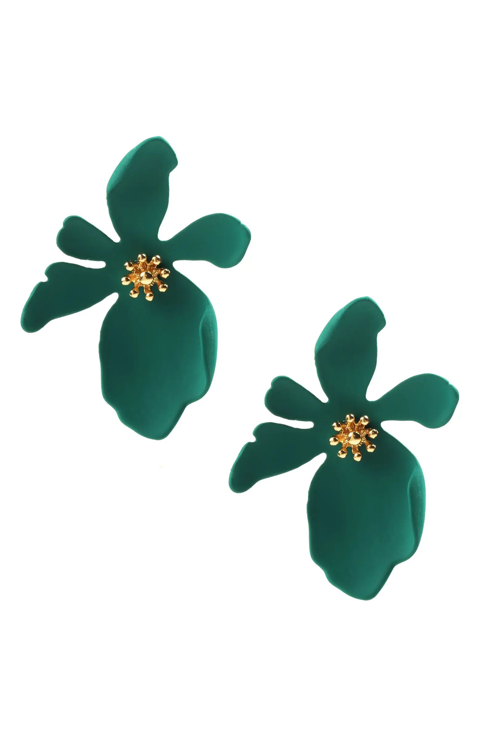 Georgia Matte Floral Drop Earrings | Nordstrom Rack