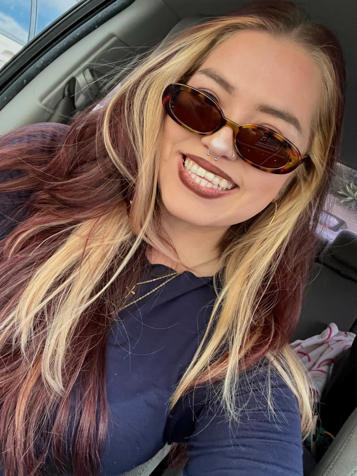 mosanana Retro Tiny Oval Sunglasses for Women with Small Face Narrow Style MS52360 | Amazon (US)