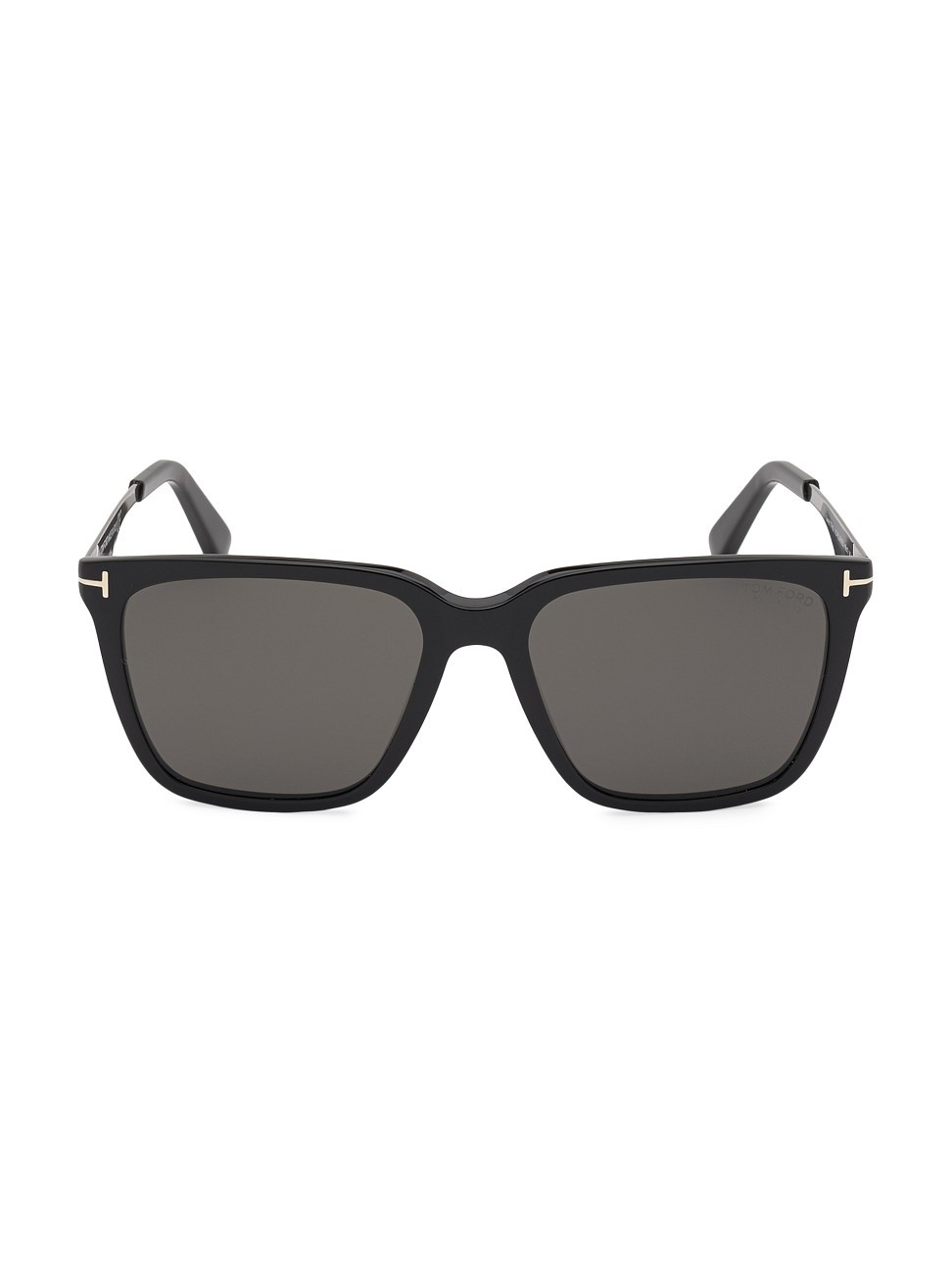 Men's 56MM Garrett Acetate Sunglasses - Shiny Black - Shiny Black | Saks Fifth Avenue