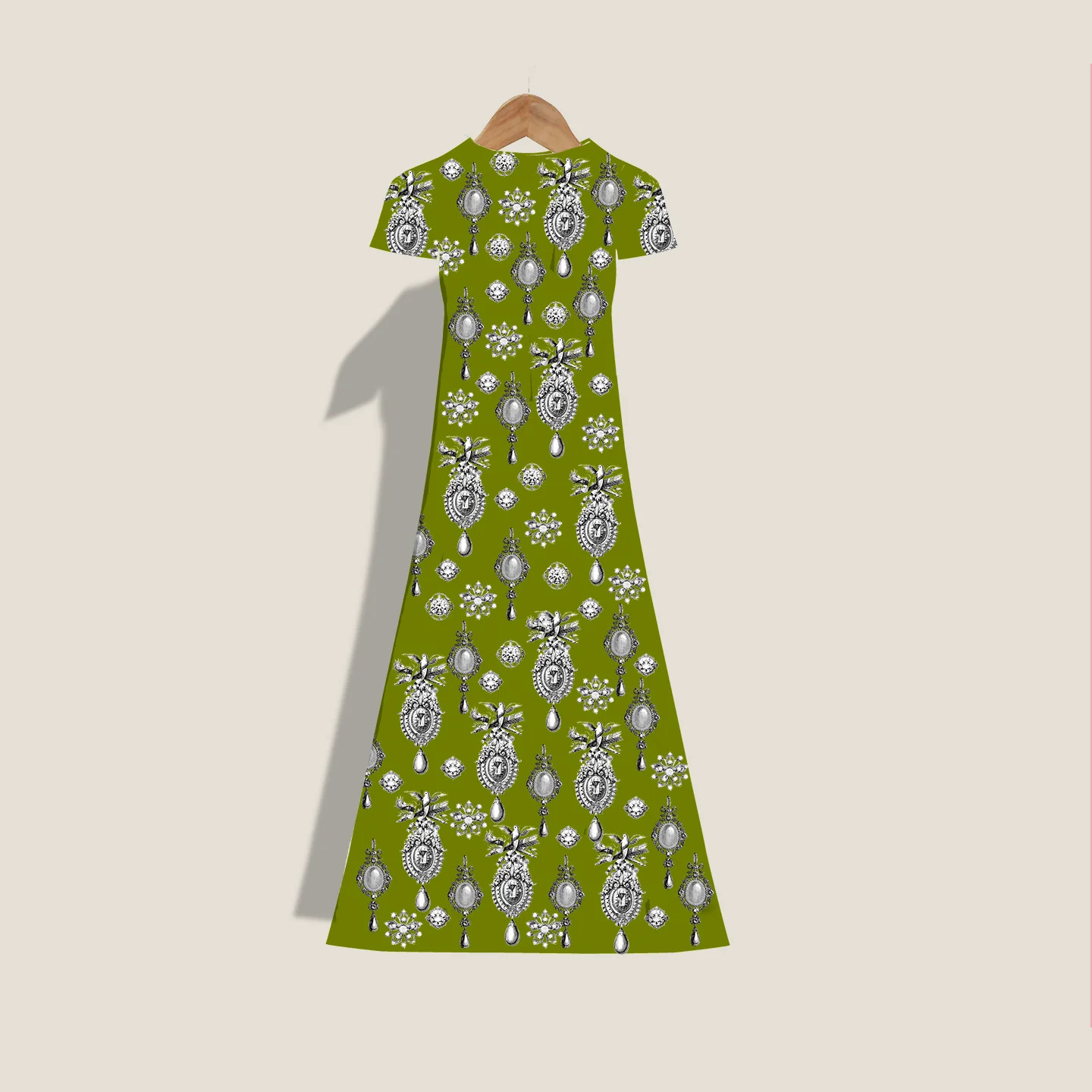 MME. "BROOCH" GARDEN  Dress - Chartreuse | MME.MINK