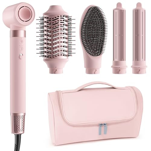 5 in 1 Hot Air Styler Wrap - High-Speed Hair Dryer, Volumizing Brush with Auto Curlers, Fast Dryi... | Amazon (US)