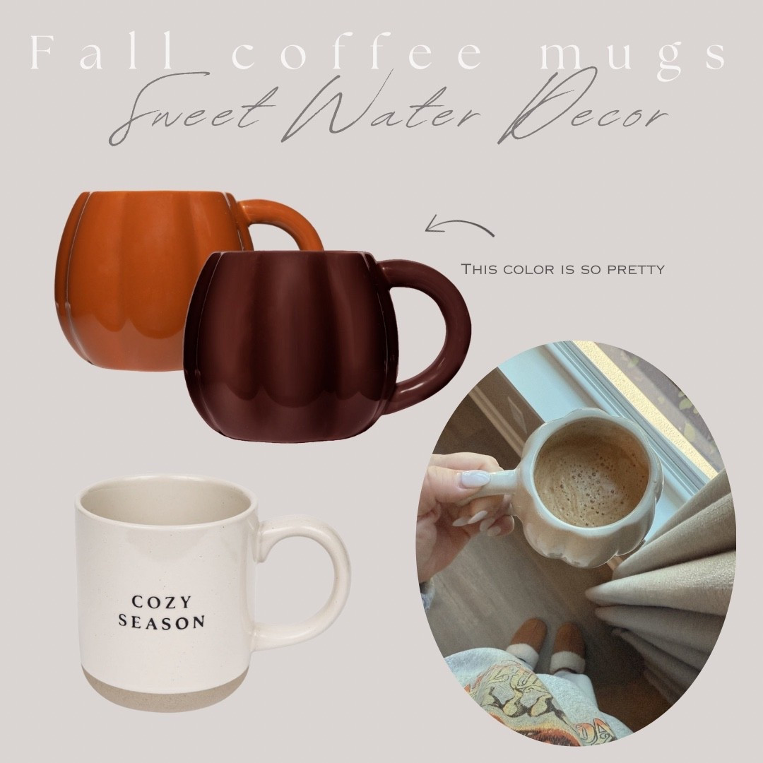 Coffee mugs, pumpkin mug, coffee cups, fall decor, cozy season



#sweetwaterdecor 

#LTKSeasonal #LTKHome