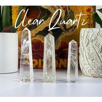 Super Clarity Clear Quatz Tower, Focus + Clarity, Quartz Obelisk, High Grade Tower, Points | Etsy (US)