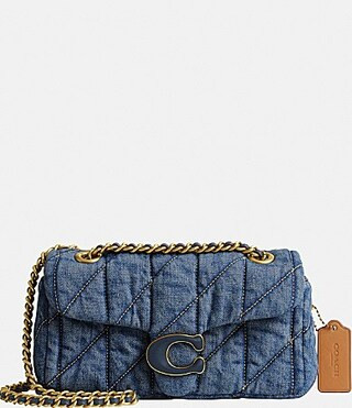 COACH Tabby 20 Quilted Denim Shoulder Bag - Indigo Denim | Dillard's