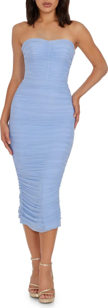 Heather Center Ruched Strapless Body-Con Dress | Nordstrom