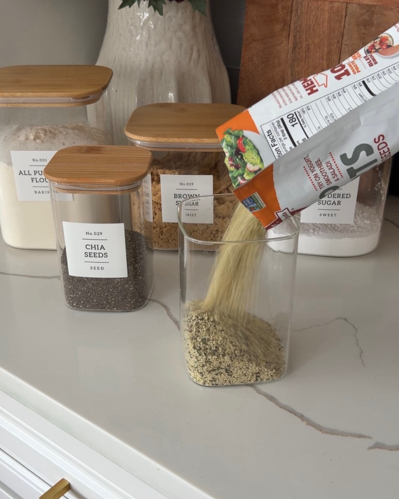 You guys know I have been on an organizing kick recently! Trevor got these food storage canisters for me for a Christmas as it was the gift I truly wanted, and I have already ordered more! So good. Pretty functional, and keeps all your food safe from any outside critters if you had the same problem as us! 

#LTKHome