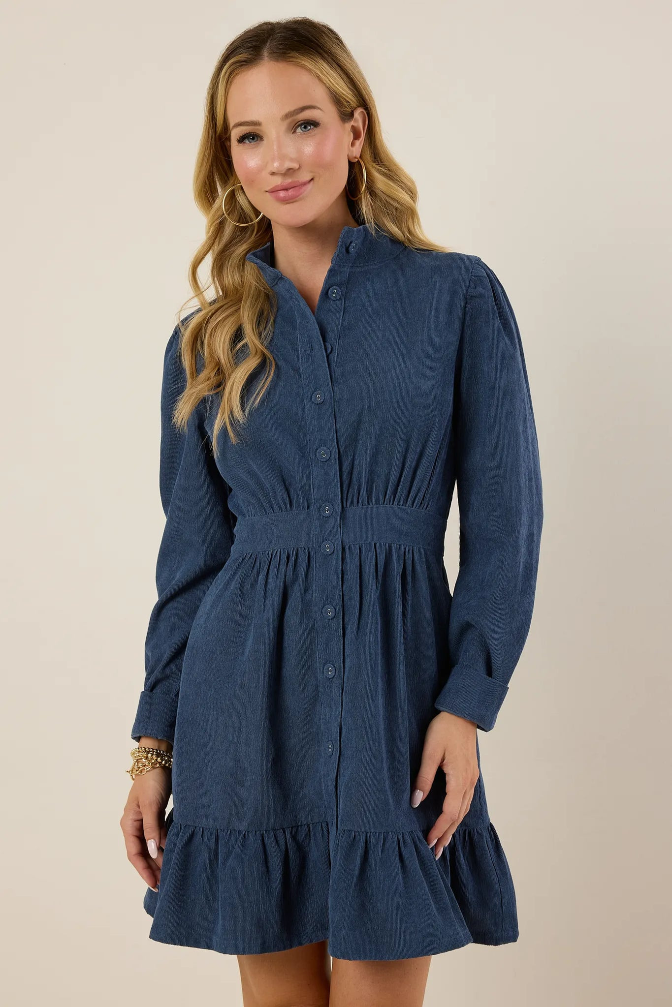 Elizabeth Dress- Slate Blue | Avara
