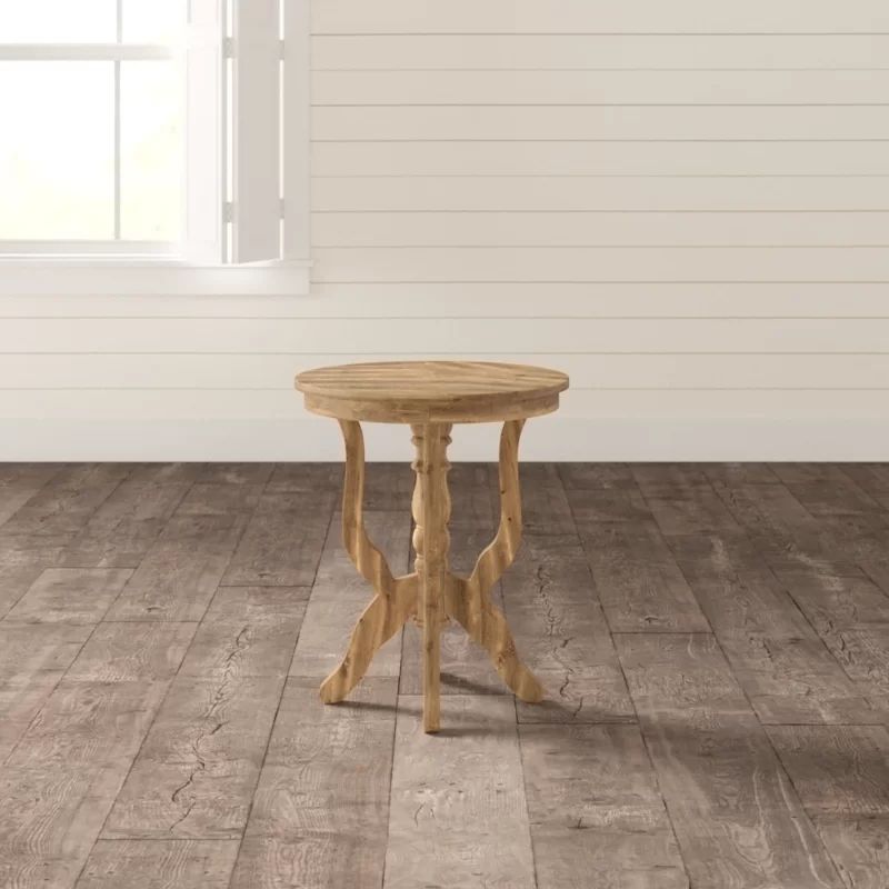 Taniya Solid Wood Pedestal End Table | Wayfair North America