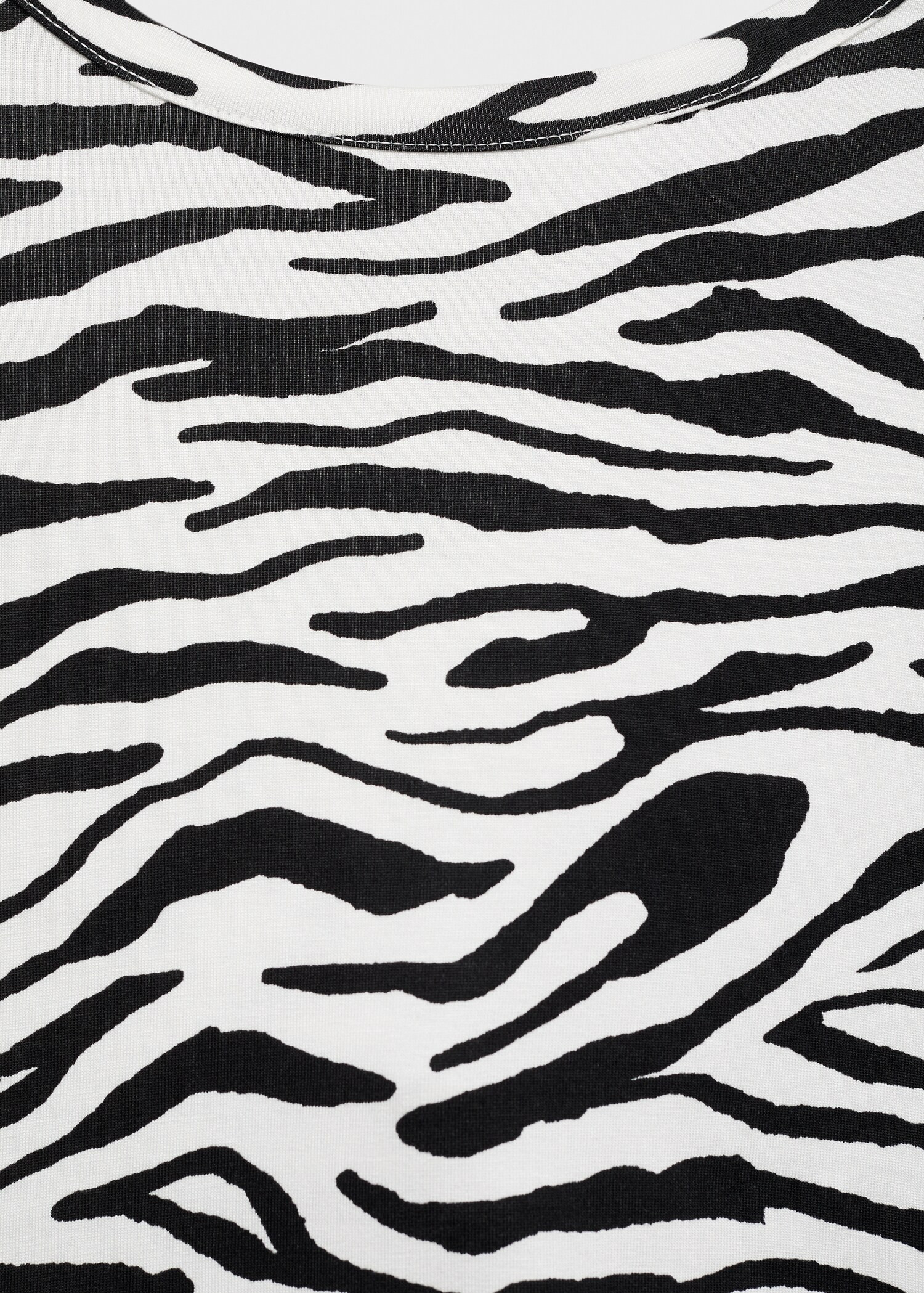 Zebra-print fitted midi-dress | Mango (US/MX/AU)