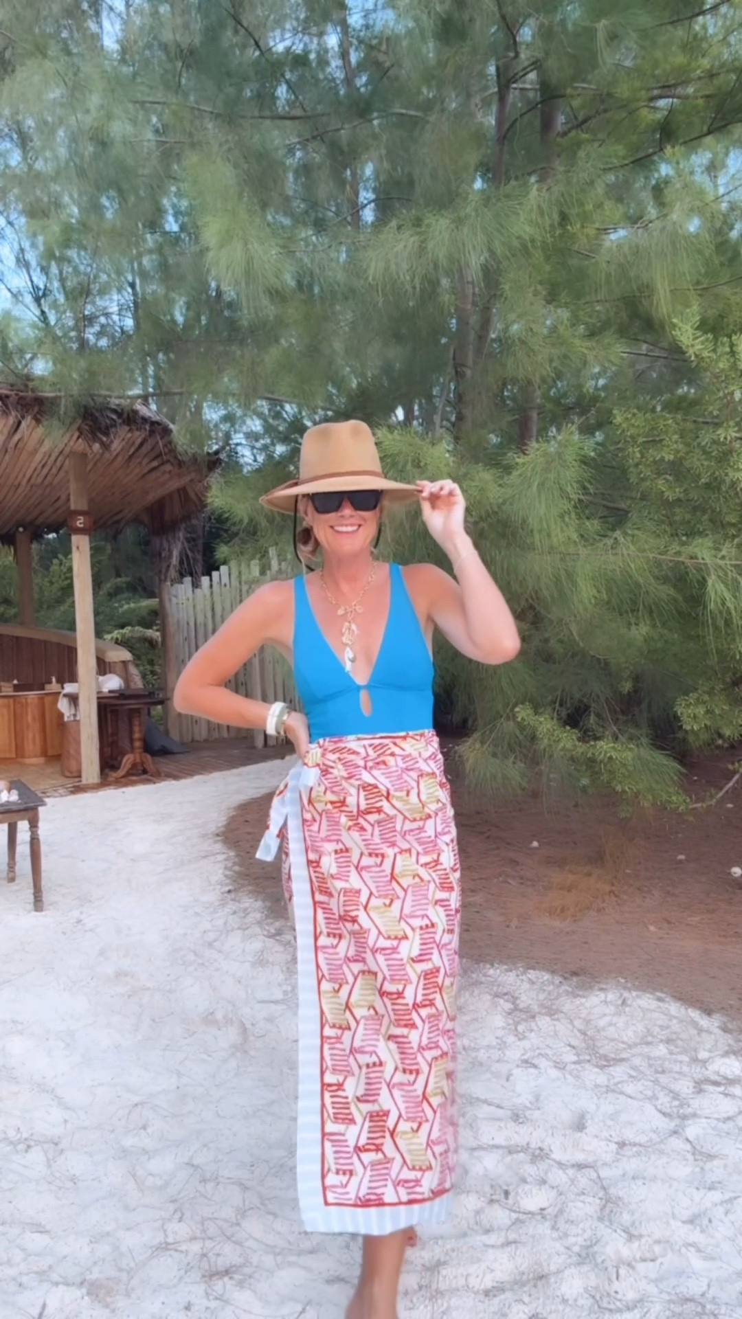 Swooning over this blue swim fit! Catch me in sarongs all summer.
Swim: small

#LTKSwim #LTKOver40 #LTKSeasonal