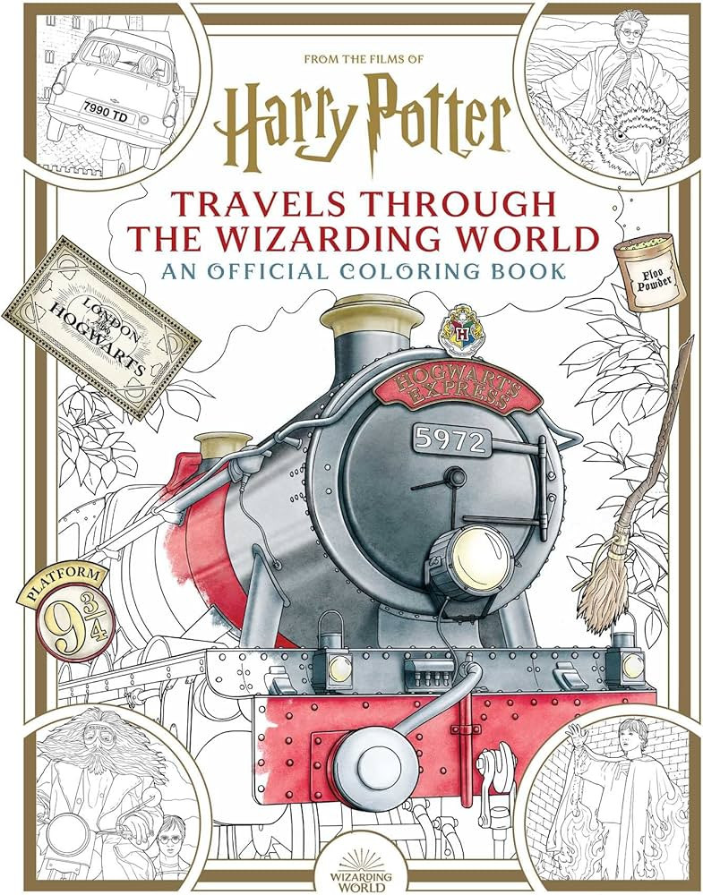 Harry Potter: Travels Through the Wizarding World: An Official Coloring Book | Amazon (US)