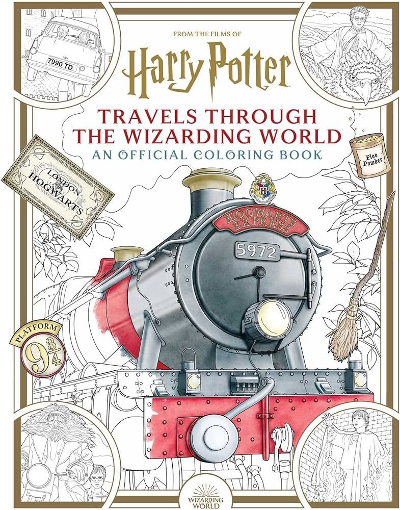 Harry Potter: Travels Through the Wizarding World: An Official Coloring Book | Amazon (US)