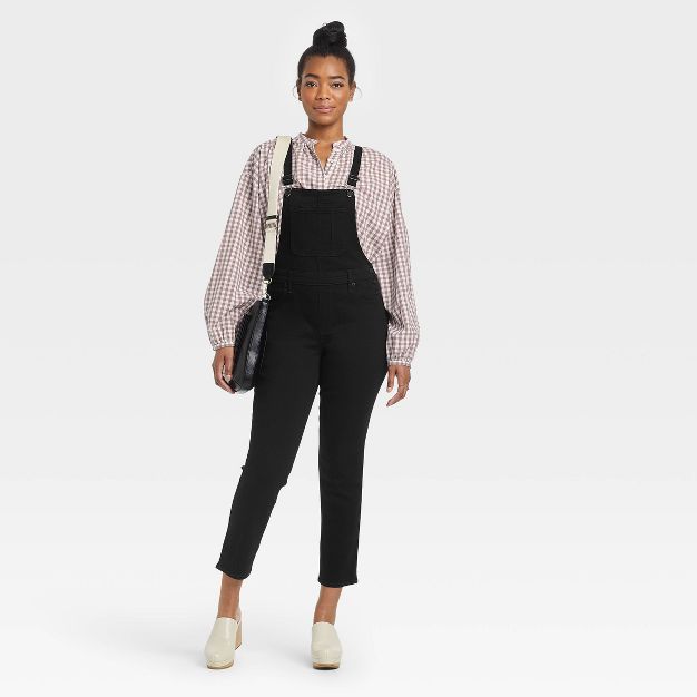 Women's Denim Overalls - Universal Thread™ Black | Target