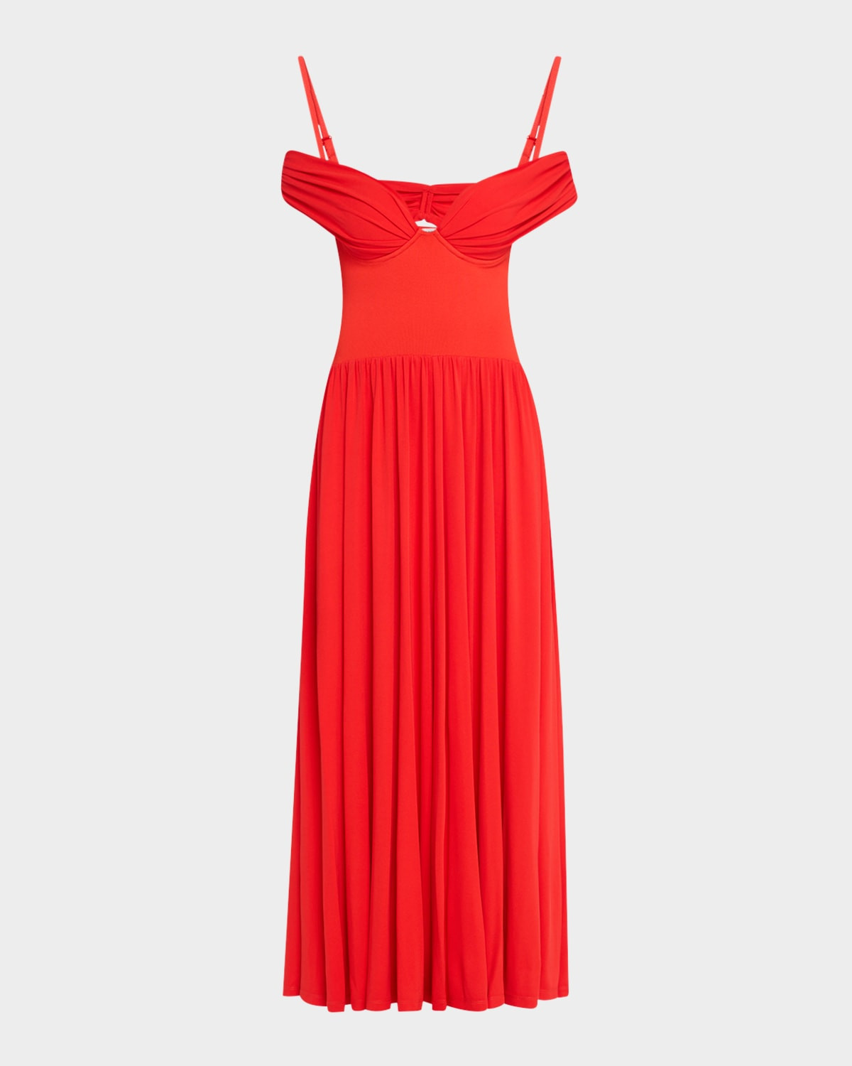 Amarantha Cold-Shoulder Jersey Maxi Dress | Neiman Marcus