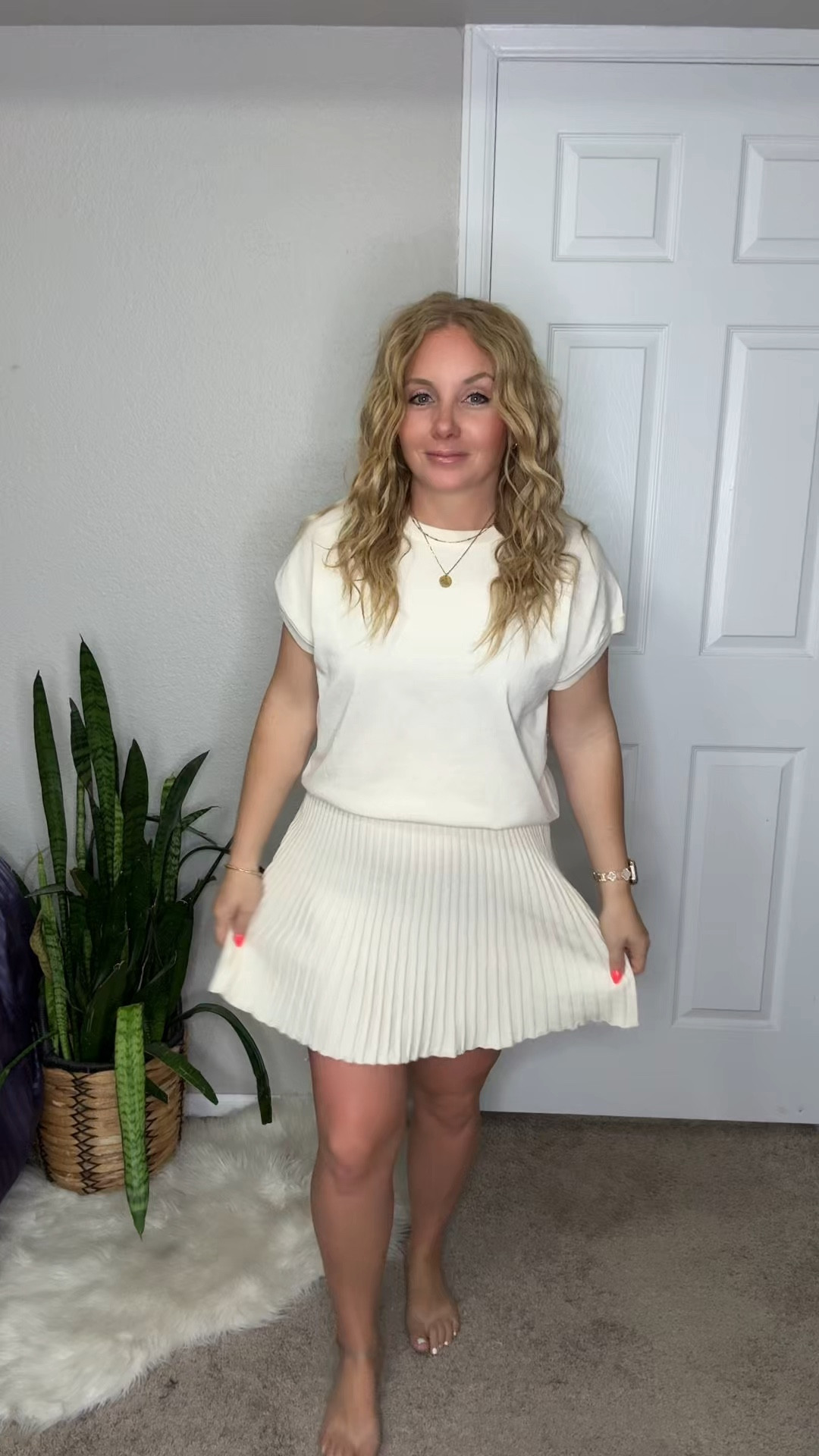 2 piece matching skirt set, fits tts. I added nude biker shorts underneath, a leopard print belt, faux suede bag, and platform sandals 




Amazon outfits, summer outfit inspo, outfit ideas, casual outfits amazon, amazon outfits every day, outfit ideas 2026, summer outfits, summer workwear, amazon prime deal days

#LTKootd #LTKSaleAlert #LTKPetite