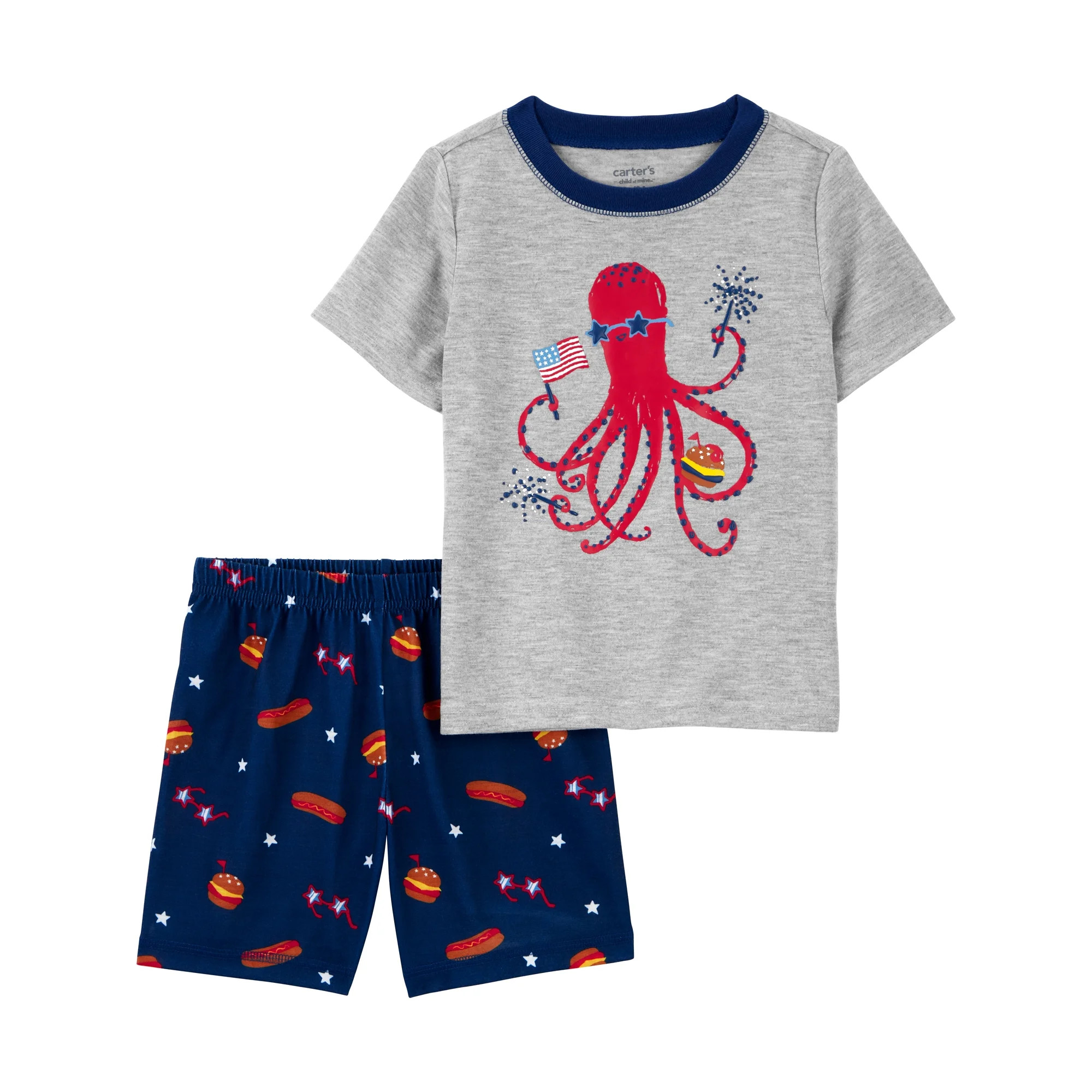 Carter's Child of Mine Toddler Boy Patriotic Pajama Set, 2-Piece, Sizes 12M-5T | Walmart (US)
