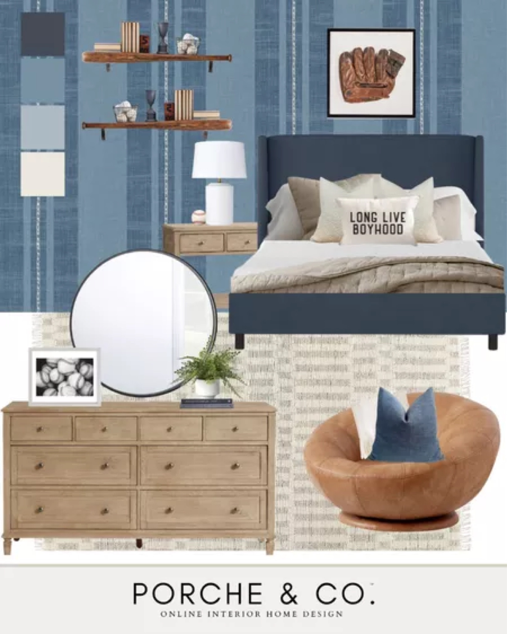 Modern Classic boys room, modern classic teen room, baseball room, sports room, vision board, mood board

#LTKhome #LTKkids #LTKstyletip