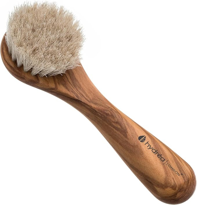 Hydrea London Olive Wood Exfoliating Facial Brush With Pure Mane Bristle WOF1GH | Amazon (FR)