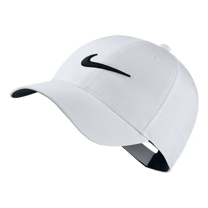 Nike Velcro Legacy 91 Golf Sports Cap White Black 892651-100 | KICKS CREW