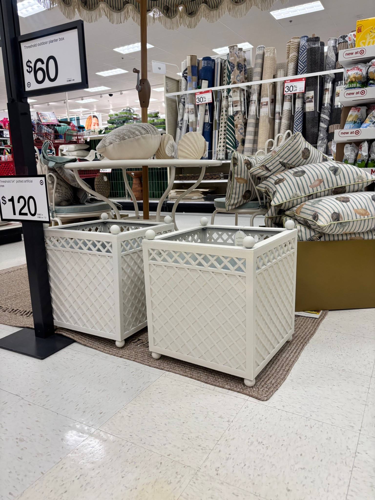 New planter arrivals at target! Giving major frontgate vibes but only $60!