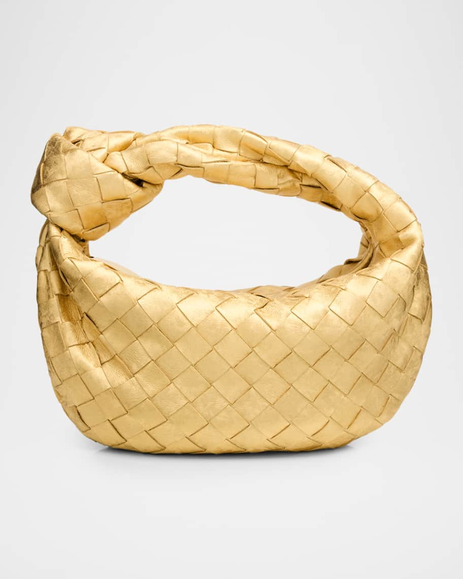 Bottega Veneta Jodie Mini Laminated Leather Top-Handle Bag | Neiman Marcus
