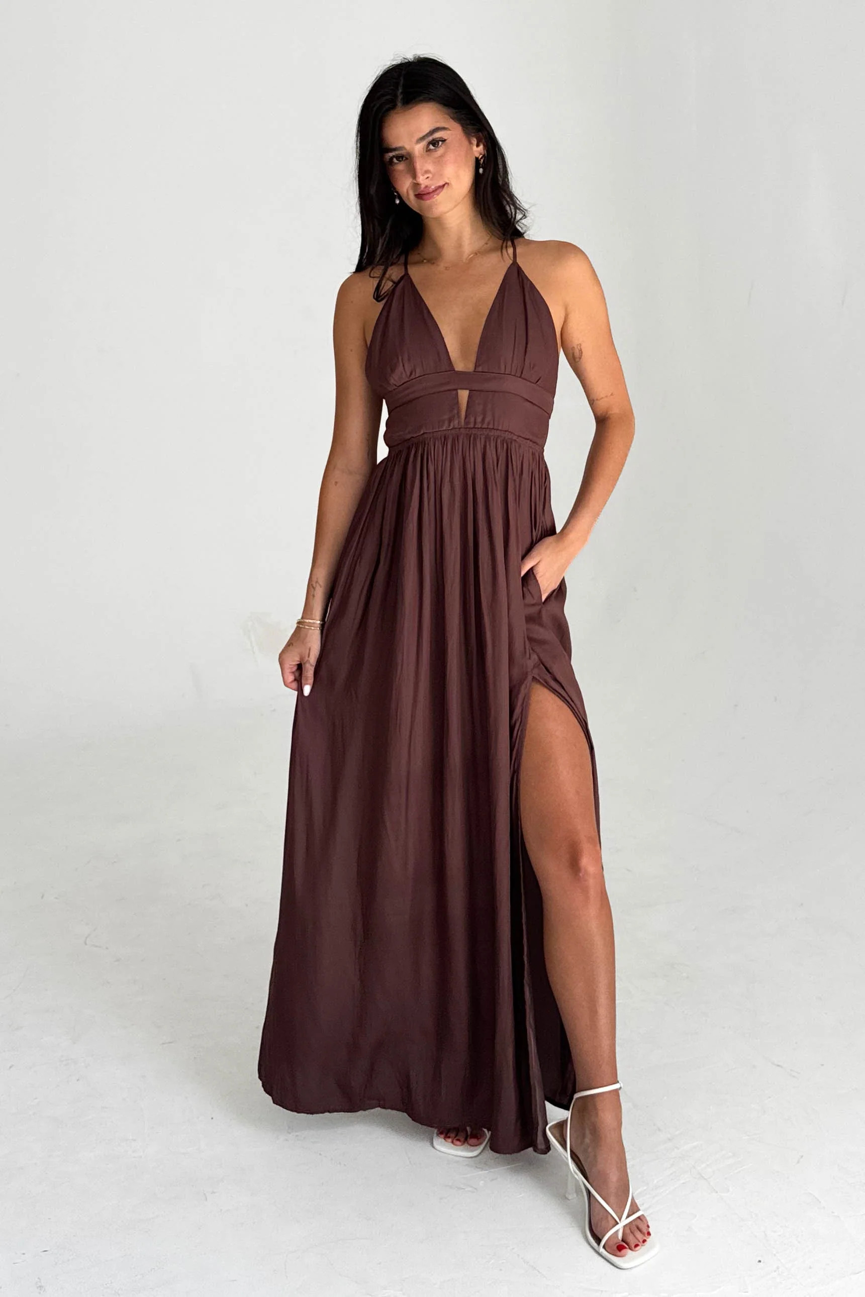 Maren Dress in Brown | Grey Bandit