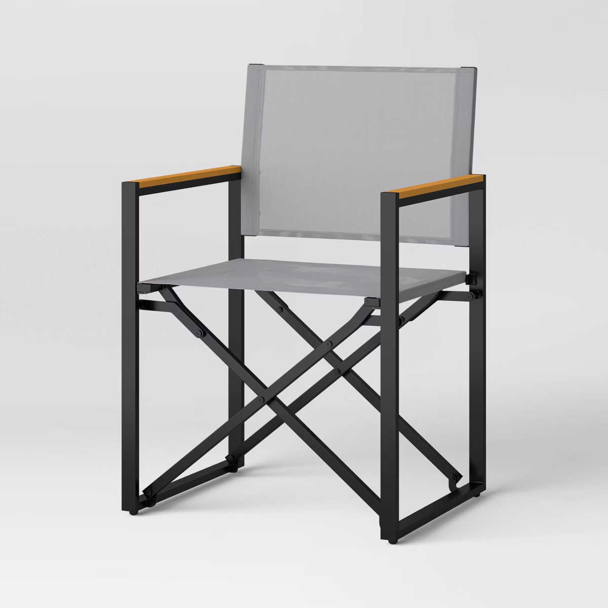 Henning Folding Patio Chair Gray - Threshold™ | Target