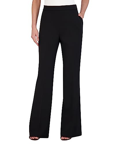 BCBGMAXAZRIA Women's Flare Leg Pant with Zipper, Black | Amazon (US)