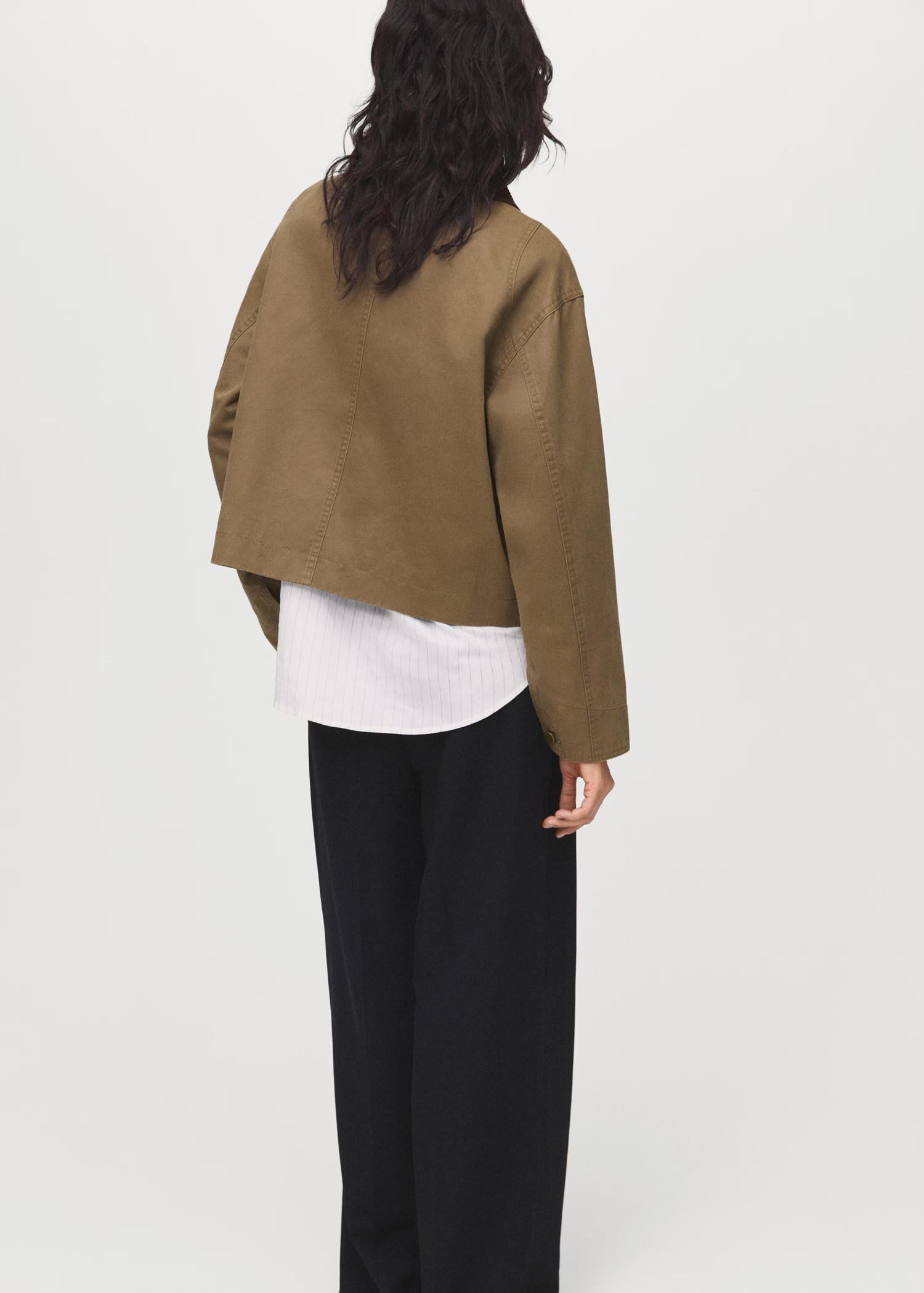 Denim barn jacket with corduroy collar | Mango (US/MX/AU)