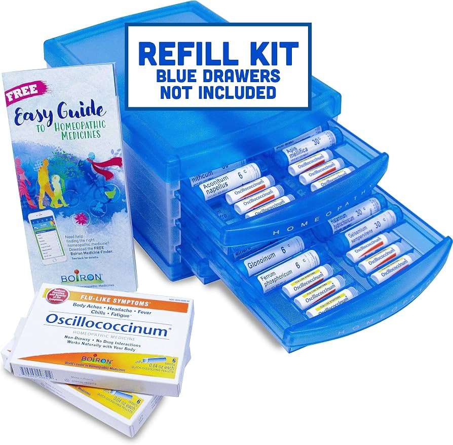 Boiron HomeoFamily Refill Kit with The Essentials - 32 Assorted Homeopathic 6c and 30c Tubes, 12 ... | Amazon (US)