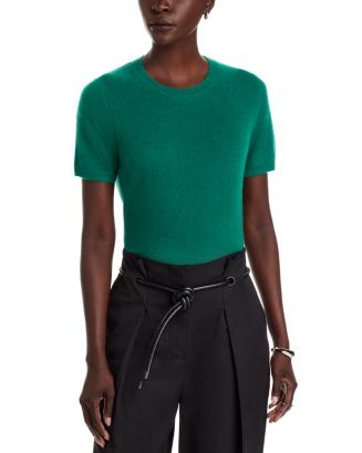 100% Cashmere Short Sleeve Crewneck Sweater - Exclusive | Bloomingdale's (US)