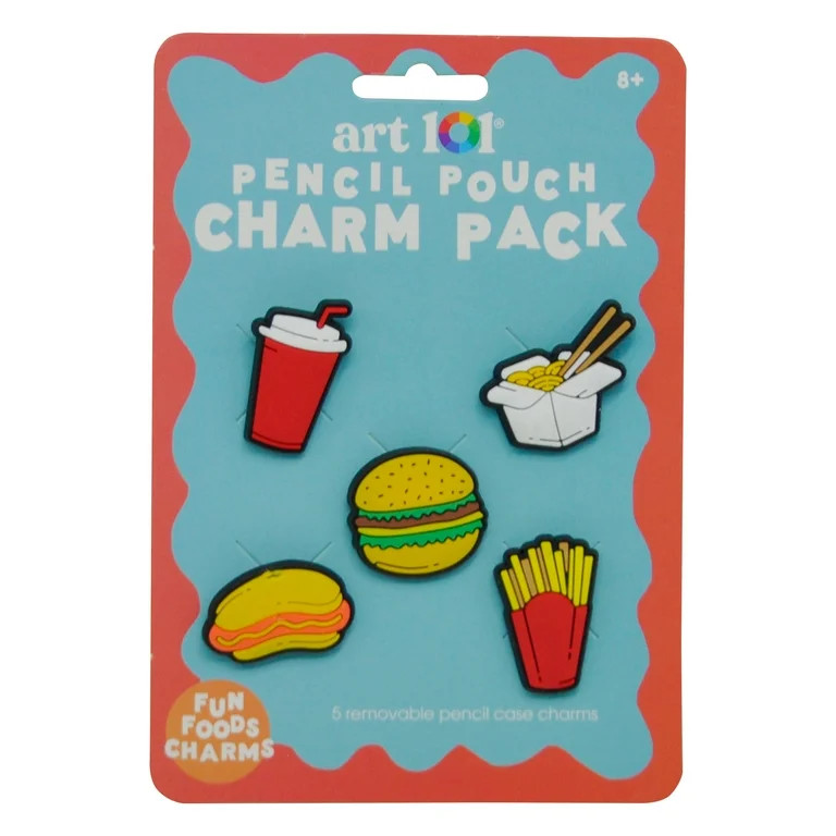 Art 101 Fun Food Charm 5-Pack for Pencil Cases | Walmart (US)