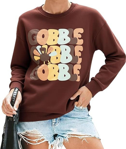 Barlver Women Christmas Fleece Sweaters Long Sleeve Fuzzy Sweatshirts Holiday Graphic Shirts | Amazon (US)