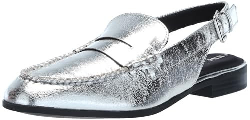 Anne Klein Women's Believer Sling-Back Mule Loafer Mule Loafer, Silver,11 M | Amazon (US)