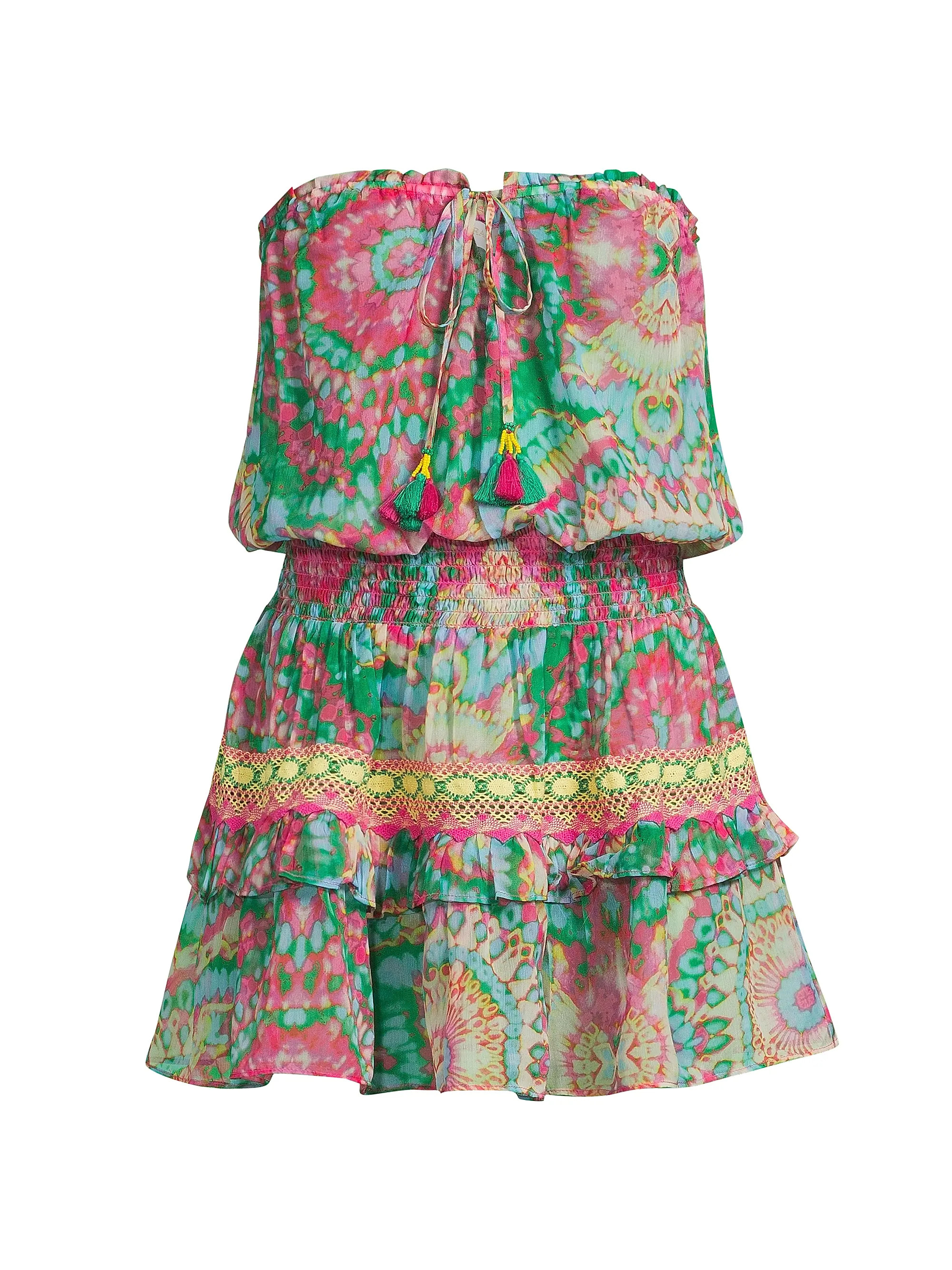 Jaliyah Printed Strapless Minidress | Saks Fifth Avenue