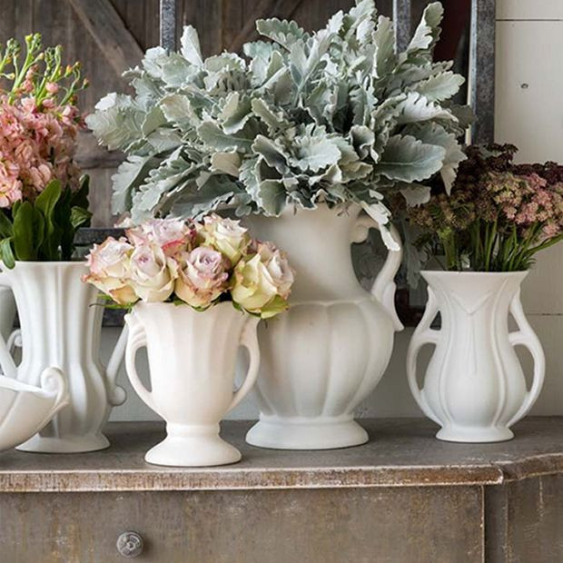 VINTAGE INSPIRED FLOWER VASE SET OF 4 | Antique Farm House