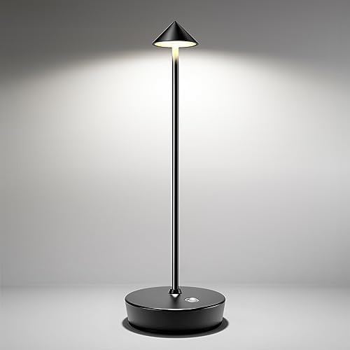 SHANGCAI Cordless Table Lamps Rechargeable, 6000mAh Battery Operated LED Desk Lamp Outdoor Waterp... | Amazon (US)