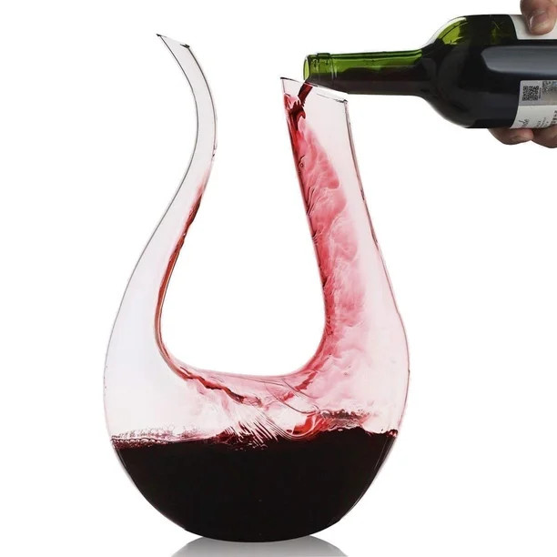1500ML Wine Decanter 100 Percent Lead-Free Crystal Glass, Hand-Blown Red Wine Decanter / Carafe, ... | Walmart (US)