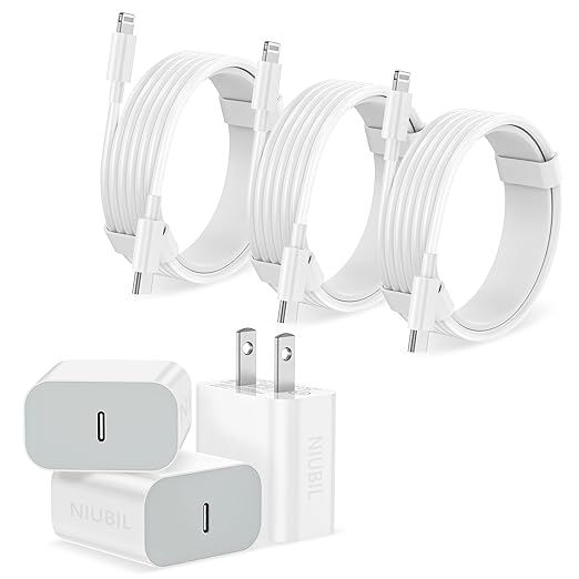 iPhone Charger Fast Charging【Apple MFi Certified】 3Pack USB-C Wall Charger Block with 6FT USB... | Amazon (CA)