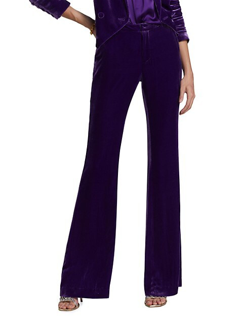 Lane Flared Velvet Trousers | Saks Fifth Avenue