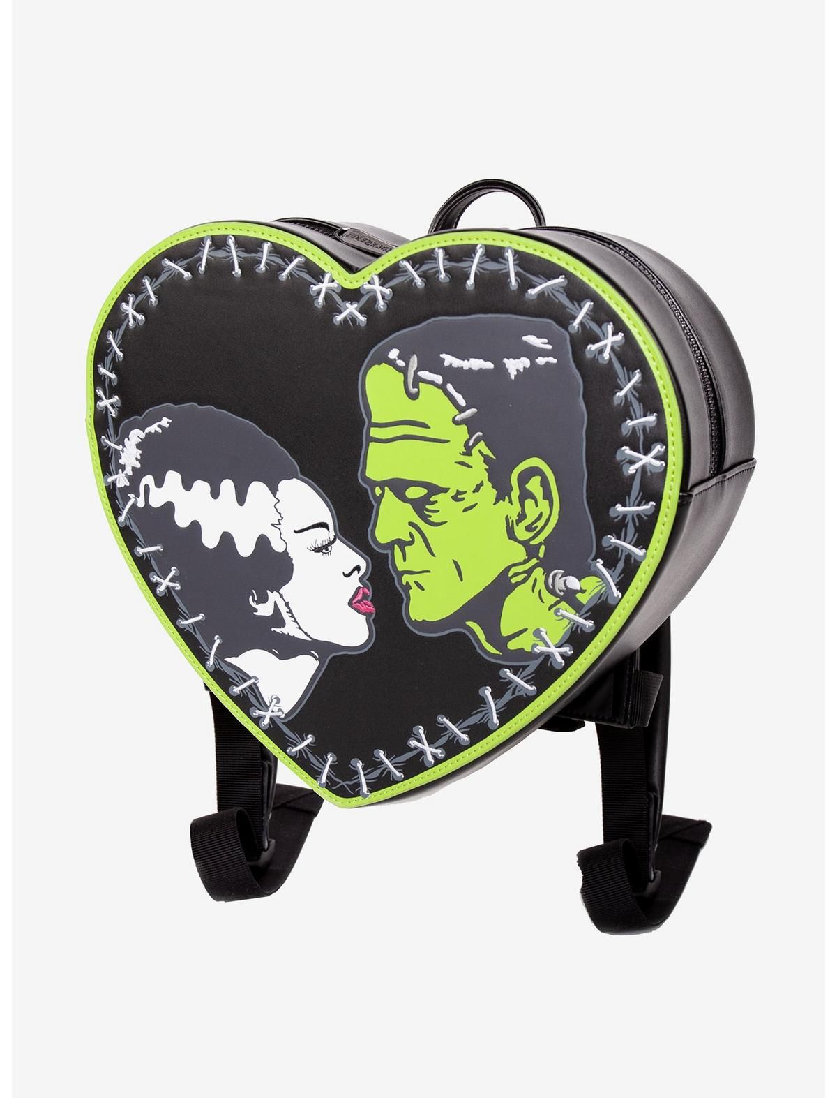 Universal Monsters Frankenstein & Bride Heart Mini Backpack | Hot Topic | Hot Topic