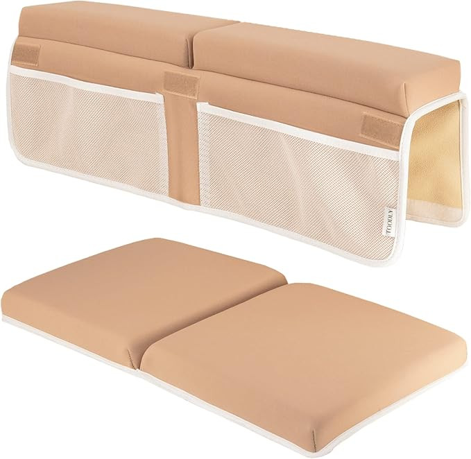 Baby Bath Kneeler and Elbow Rest Pad Set - Thickest Bathtub Kneeler Pad with Memory Foam and Bath... | Amazon (US)