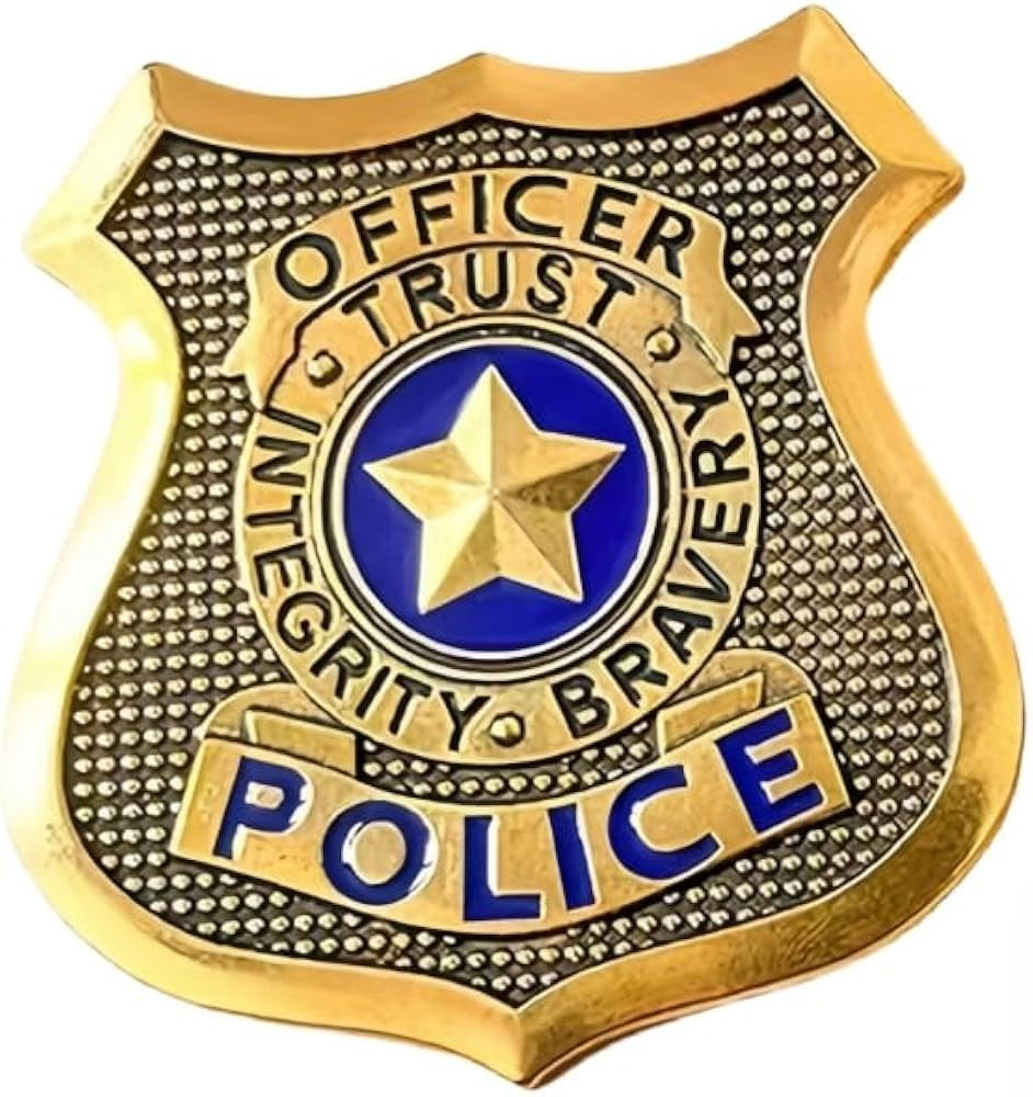 Police Cosplay Props,Sheriff Badge， Cop Badge Pin ，Gift for Police Cosplayers | Amazon (US)