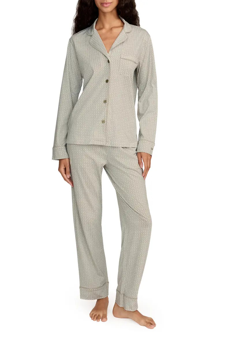 Geo Classic Lightweight Pima Cotton Pajamas (Women) | Nordstrom | Nordstrom