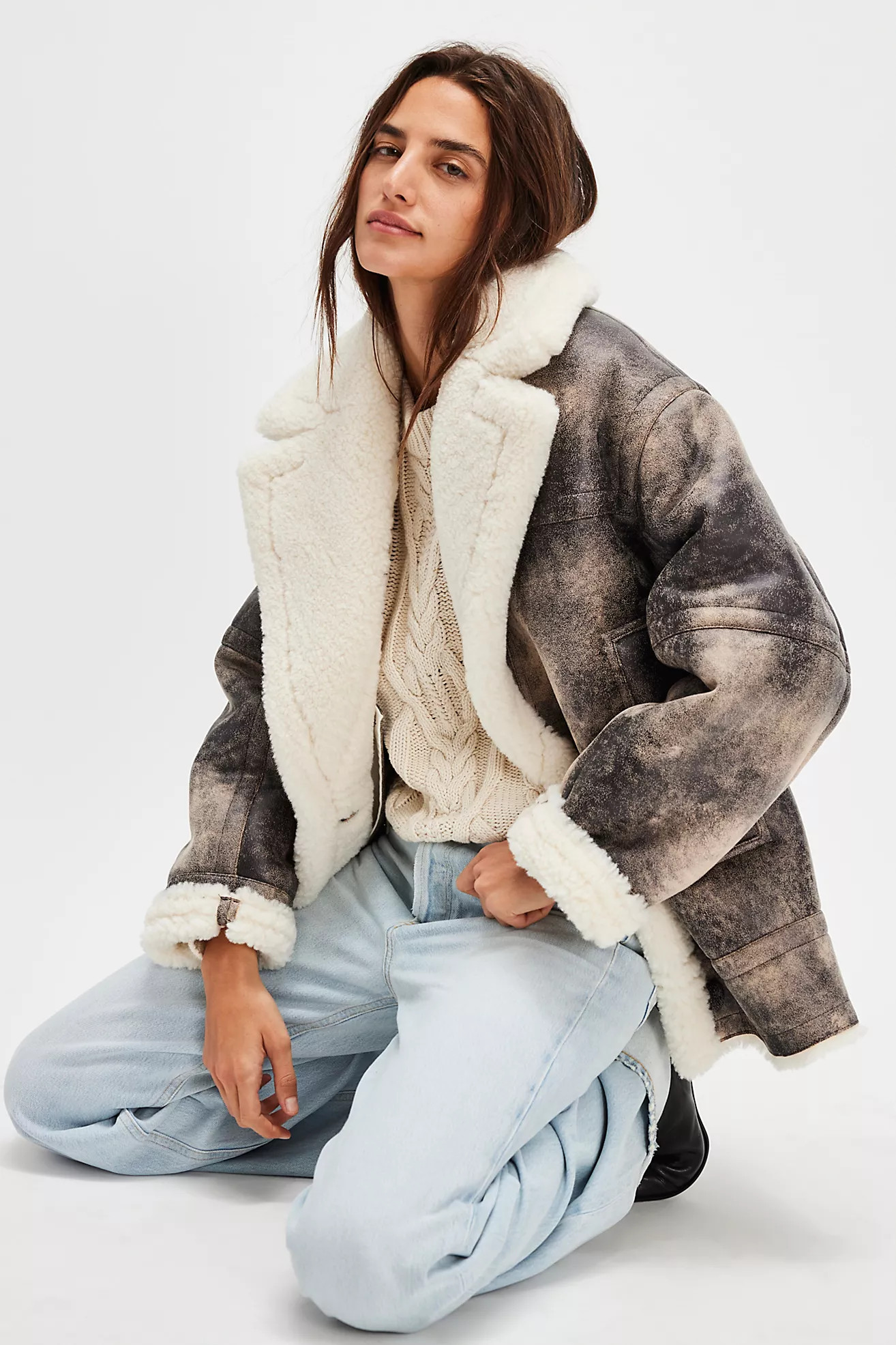 Stand Studio Louisa Shearling Jacket | Free People (Global - UK&FR Excluded)
