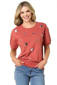 Cato Fashions | Cato Embroidered Sport Icon Sweatshirt | Cato Fashions