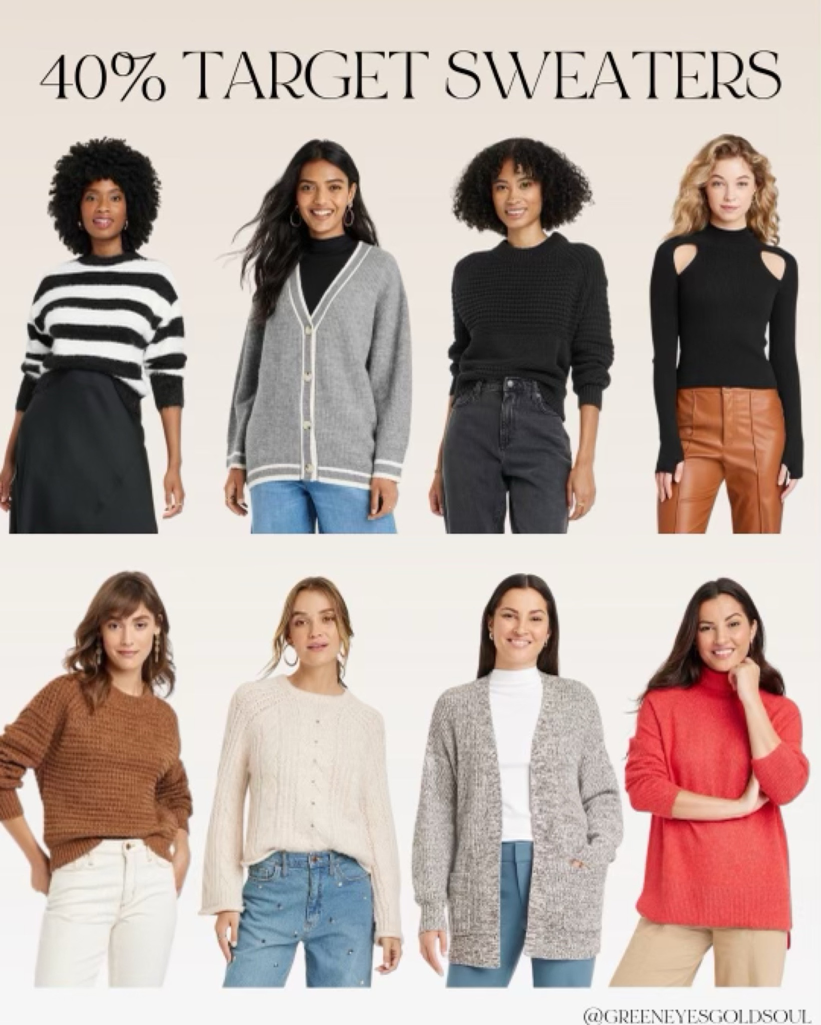 Target Sweaters 40% off! ❤️
Target, sweaters, sale

#LTKHoliday #LTKunder100 #LTKsalealert