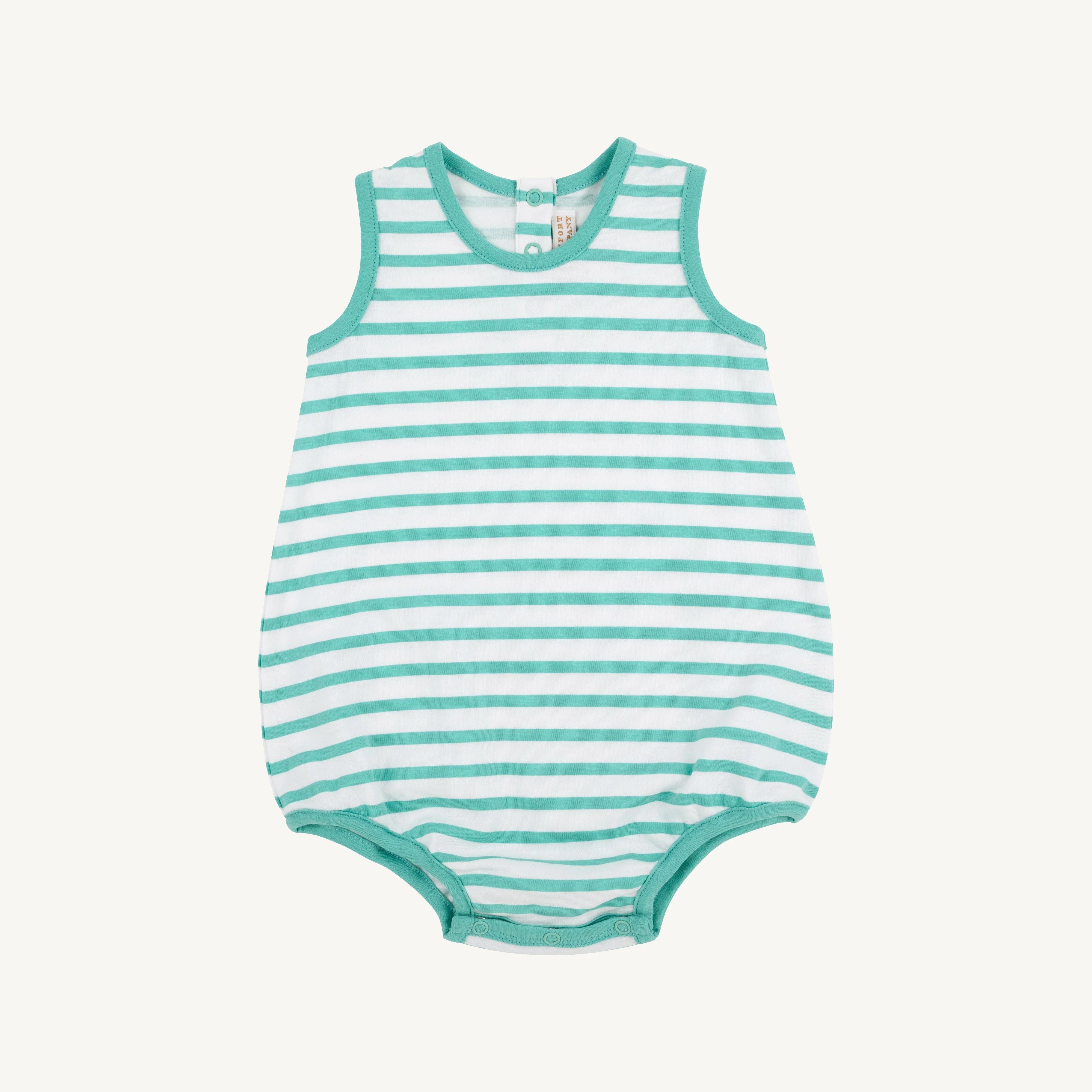 Turks Teal Stripe with Turks Teal | The Beaufort Bonnet Company